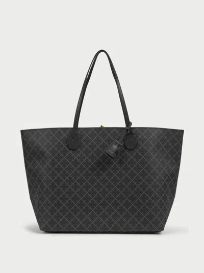 By Malene Birger Abi Printed Tote Bag In Gray