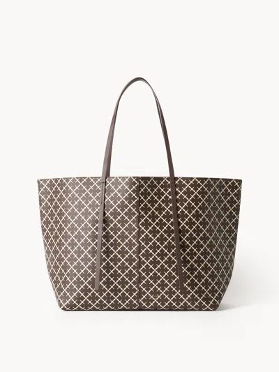 By Malene Birger Abi Monogram Tote Bag In Shale