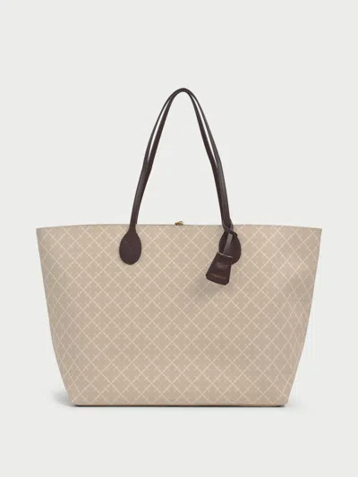 By Malene Birger Abi Printed Tote Bag In White