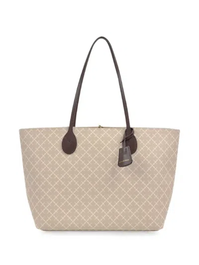 By Malene Birger Abigail Geometric-pattern Tote Bag In Neutral