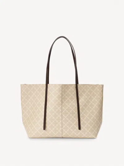 By Malene Birger Abigail Printed Tote Bag In Feather