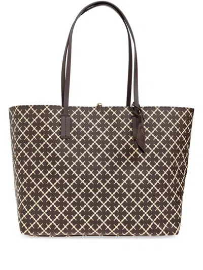 By Malene Birger Abigail Printed Tote Bag In Brown