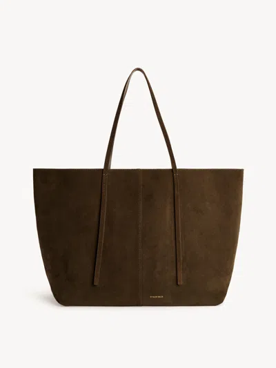 By Malene Birger Abilla Suede Tote Bag In Brown