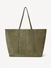 By Malene Birger Abilla Suede Tote Bag In Green