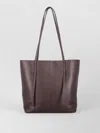 By Malene Birger Abilso Leather Tote Bag Double Handles In Brown