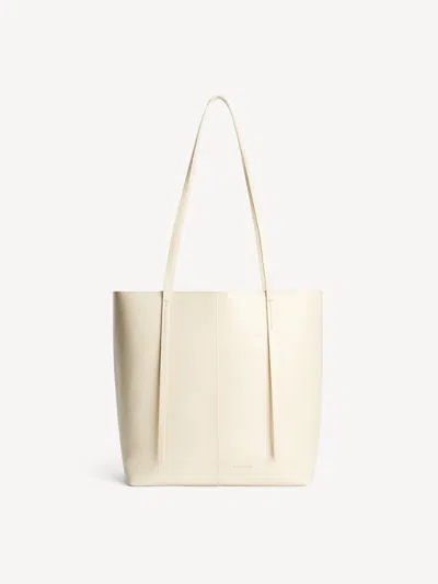 By Malene Birger Abilso Patent Leather Tote In White