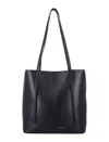 By Malene Birger Abilso Tote With Double Handles And Textured Finish In Black