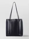 By Malene Birger Abilso Tote With Double Handles And Textured Finish In Black