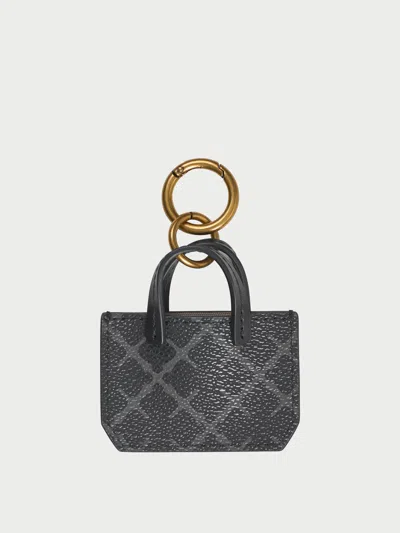 By Malene Birger Ada Charm Keychain In Charcoal