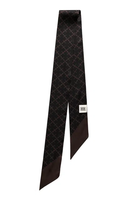 By Malene Birger Ada Silk Scarf In Brown