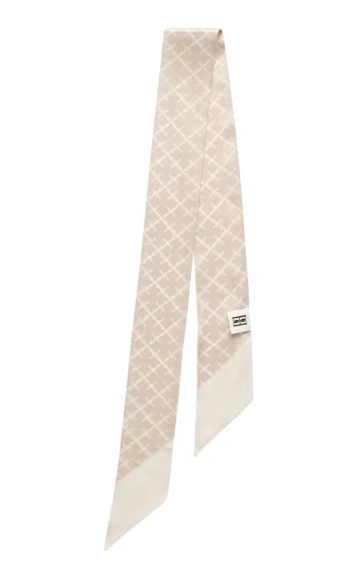 By Malene Birger Ada Silk Scarf In Neutral
