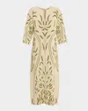 By Malene Birger Agneto Botanical Jacquard-knit Maxi Dress