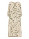 By Malene Birger Agneto Botanical Jacquard-knit Maxi Dress In Neutral