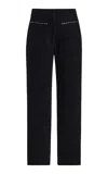 By Malene Birger Alexia Cotton-blend Trousers In Black
