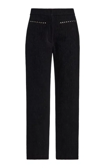 By Malene Birger Alexia Cotton-blend Trousers In Black
