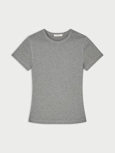 By Malene Birger Alicia Organic Cotton T-shirt In Gray