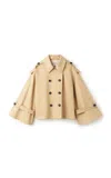 By Malene Birger Alisandra Double-breasted Trench Jacket In Beige