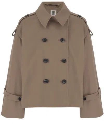 By Malene Birger Alisandra Short Trench Coat In Brown