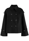 By Malene Birger Alisandra Stretch-cotton Trench Coat In Black