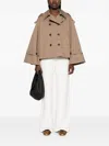 By Malene Birger Alisandra Cropped Organic Cotton Trench Coat