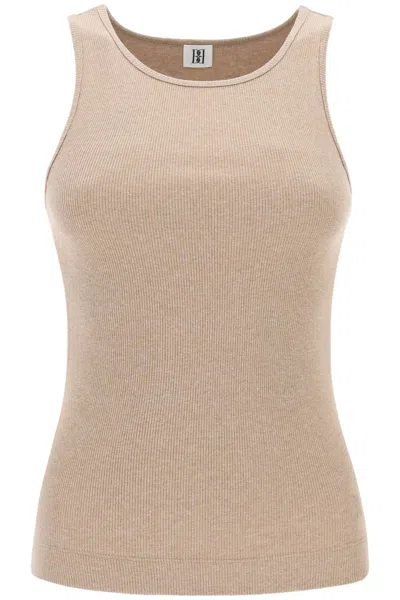 By Malene Birger Amani Ribbed Tank Top In Gray