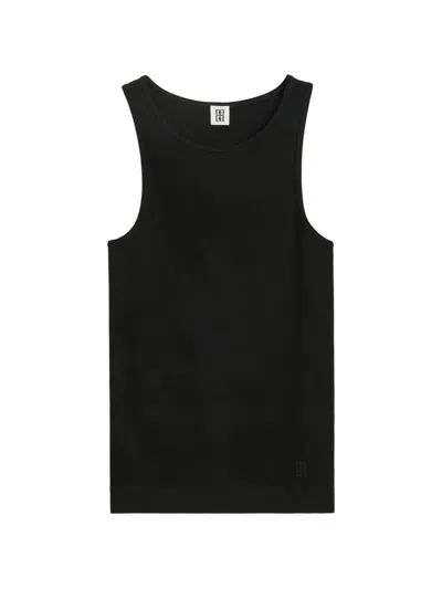 By Malene Birger Amani Ribbed-knit Tank Top In 블랙