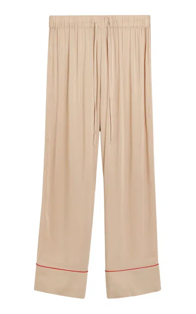 By Malene Birger Ameliano Contrast-trimmed Jersey Pj Trousers In Multi