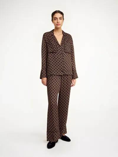 By Malene Birger Ameliano Wide-leg Trousers In Signature Flower