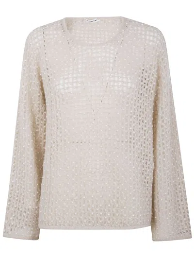 By Malene Birger "amil" Round Neck Sweater Clothing In Neutral