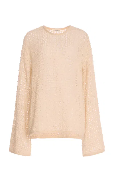 By Malene Birger Amil Wool Knit Top In Neutral