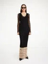 By Malene Birger Fringed-details Maxi Dress In Black