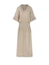 By Malene Birger Anais Dress In Neutrals