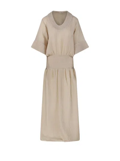 By Malene Birger Anais Dress In Neutrals