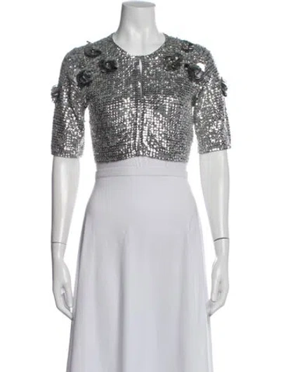 Pre-owned By Malene Birger Angora Jacket In Multicolor