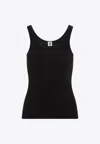 BY MALENE BIRGER ANISA LOGO-EMBROIDERED TANK TOP