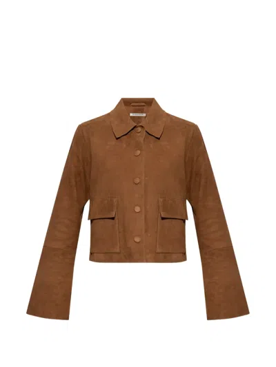 By Malene Birger Annie Flap-pocket Jacket In Brown