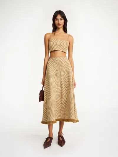 By Malene Birger Arvine Top In Zebra Print