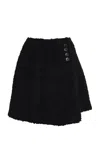 By Malene Birger Asta Wool Boucle Skirt In Black