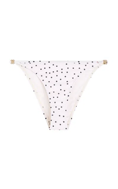 By Malene Birger Astrida Polka-dot Bikini Bottom In White