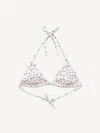 By Malene Birger Astrida Triangle Bikini Top In White