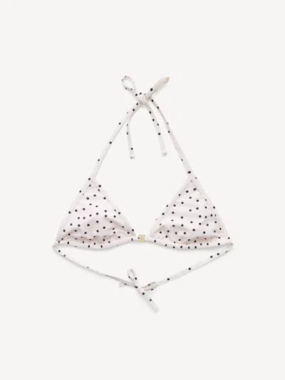 By Malene Birger Astrida Triangle Bikini Top In White