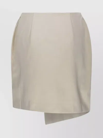 By Malene Birger Asymmetric Hem High Waist Skirt In Neutral