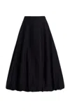 By Malene Birger Aubrey Organic Cotton Bubble Maxi Skirt In Black
