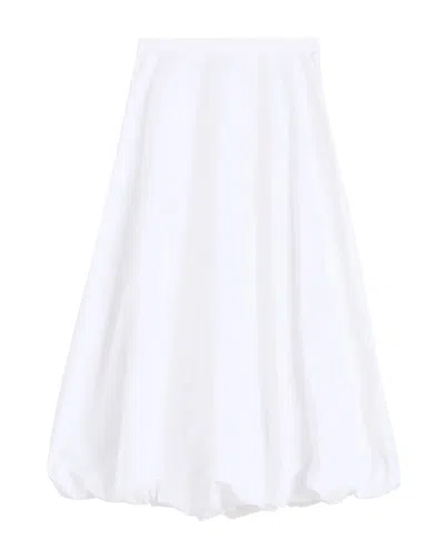 By Malene Birger Aubrey Organic Cotton Bubble Maxi Skirt In White