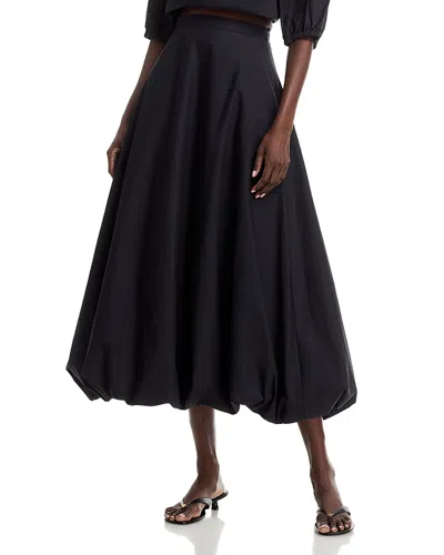 By Malene Birger Aubrey Organic Cotton Bubble Maxi Skirt In Black