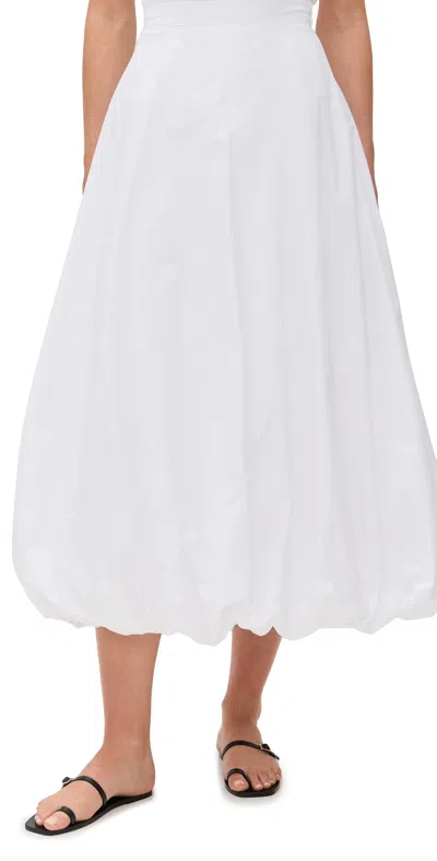 By Malene Birger Aubrey Organic Cotton Bubble Maxi Skirt In White