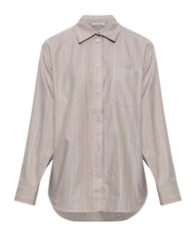 By Malene Birger Audrey Striped Shirt In Neutral