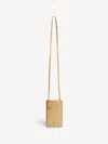 By Malene Birger Aya Phone Leather Pouch In Sand