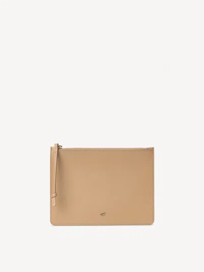 By Malene Birger Aya Leather Purse In Sand