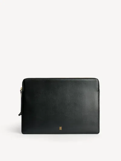 By Malene Birger Ayas Leather Laptop Case 15" In Black